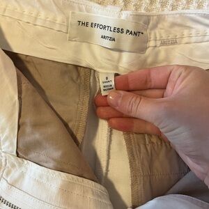 Aritzia The Effortless Pant in Light Beige